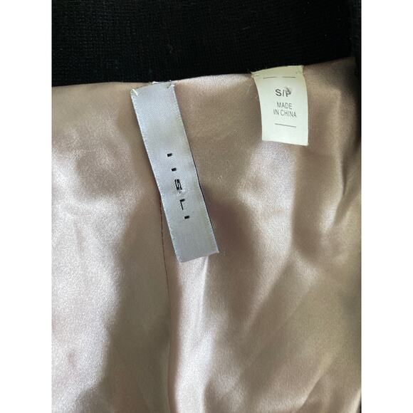 IISLI New York Womens Black Wool Silk Long Tunic Vest Sleeveless Cardigan Sz S - Picture 5 of 11